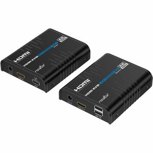 Rocstor TrueReach Video Extender Transmitter/Receiver - 656.17 ft Range - 2 x Network (RJ-45) - 5 x USB - 1 x HDMI In - 1 