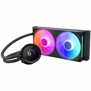 NZXT Kraken Plus 240 RGB RL-KR240-B2 Cooling Fan/Radiator/Pump - Processor - 2 x Fan(s) - 127.51m³/h Maximum Airflow - 240