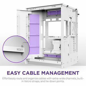 NZXT H9 Flow CM-H92FW-P1 Computer Case - ATX Motherboard Supported - Mid-tower - Glass, Tempered Glass, Steel, Galvanized 
