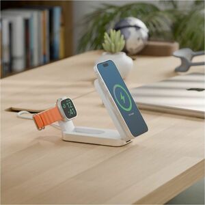 Alogic Flip Induction Charger - White - For Smartwatch, iPhone - 5 V DC, 9 V DC Input - Input connectors: USB - Fast Charg