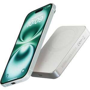 OtterBox Power Bank - White - For Qi2-enabled Device, Smartphone, MagSafe-enabled Device - 10000 mAh - 15 W - Qi2 Certifie