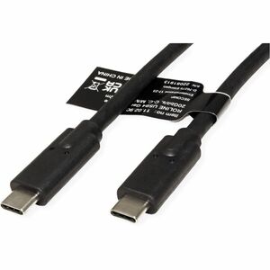 ROLINE USB4 Gen2x2 Kabel, C–C, ST/ST, 20Gbit/s, 100W, schwarz, 2 m