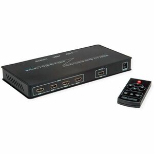 ROLINE HDMI 4x1 QUAD Multi-Viewer Switch, nahtlose Umschaltung