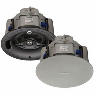 Crestron Saros IC6ULPT-W-T-EACH+ 2 vias Montagem embutida, Montável no teto Coluna - 35 W RMS - 101,60 mm Polipropileno Wo