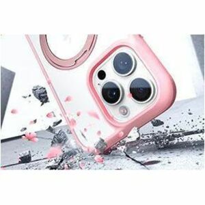 TORRAS Ostand R Fusion Hülle für Apple iPhone 16 Pro Smartphone - Rosa - Fingerabdruckresistent, Staubfest, Rutschfest, St