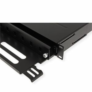 Roline 12 Anschluss/AnschlüsseGlasfaserplatte - Glasfaserleitung - Schwarz - 12 x Simplex - 12 x Duplex - 1U Hoch