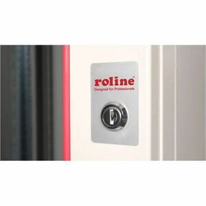 Roline 9U Wandmontierbar Geschlossener Schrank Rackschrank für Networking370 mm Rack Depth - Hellgrau - Glas, Stahl, Blech