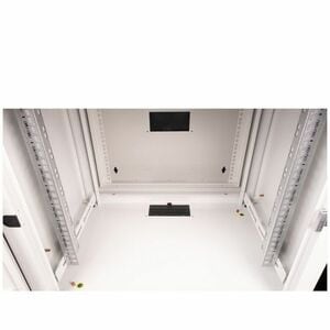 Roline 9U Wandmontierbar Geschlossener Schrank Rackschrank für Networking450 mm Rack Depth - Hellgrau - Glas, Stahl, Blech