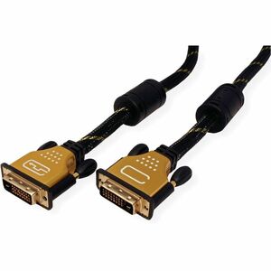 Roline Gold 5 m DVI-D Videokabel - Cable for Monitor, Videogerät, Bildschirm - Unterstützt bis zu3840 x 2160 - Abschirmung