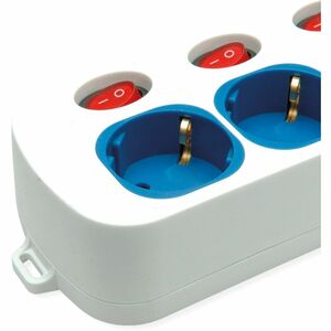 Roline PowerBar Steckdosenleiste - Typ F (CEE 7/7) - 1 x USB Typ A, 1 x USB Typ C, 3 x Typ F - 1,50 m Kabel - 250 V AC Vol