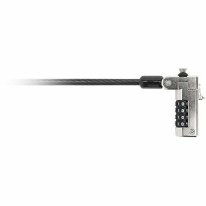 Kensington Slim N17 Cable de Bloqueo Para Portátil - Reiniciable - 4-dígitos - Cerradura de combinación - Acero al carbono