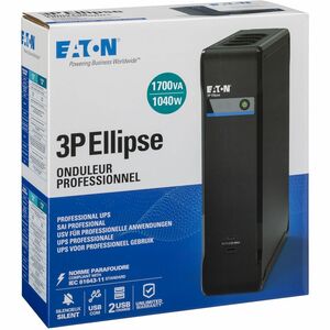 Eaton 3P Ellipse UPS. UPS topology: Standby (Offline), Output power capacity: 1.7 kVA, Output power: 1040 W. AC outlet typ