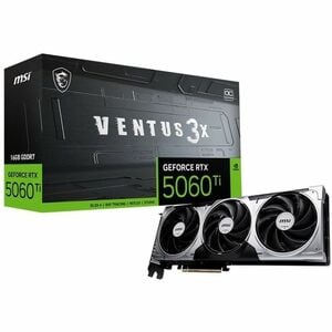 MSI NVIDIA GeForce RTX 5060 Ti Graphic Card - 16 GB GDDR7 - 7680 x 4320 - 2.62 GHz Boost Clock - 128 bit Bus Width - PCI E