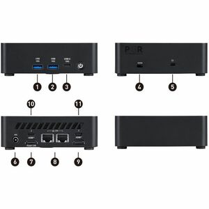 MSI Cubi NUC AI CUBI NUC AI 1UMG-015BNZ Barebone System - Intel Core Ultra 5 125H - Intel Chip - DDR5 SDRAM Maximum RAM Su