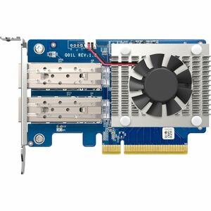 QNAP QXG-10G2SF-NXE 10Gigabit Ethernet Card for NAS Storage Device - 10GBase-X, 1000Base-X - SFP+ - Plug-in Card - PCI Exp