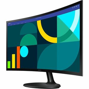 Monitor LCD Samsung Essential S3 S24D360GAL 24" Class Full HD Pantalla curva - 16:9 - Negro - 61cm (24") Viewable - Vertic