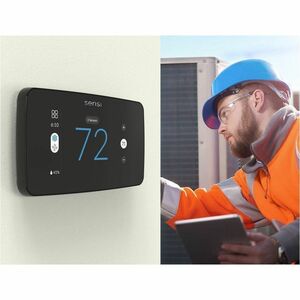 Copeland ST76, Sensi Touch 2 Smart Thermostat - Black - Alexa, Google Assistant, SmartThings, HomeKit Supported
