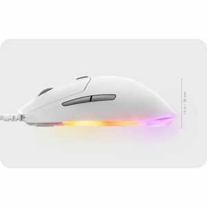 SteelSeries Rival 3 Gen 2 Gaming Mouse - TrueMove Core - Cable - White - 8500 dpi - 6 Button(s) - Right-handed
