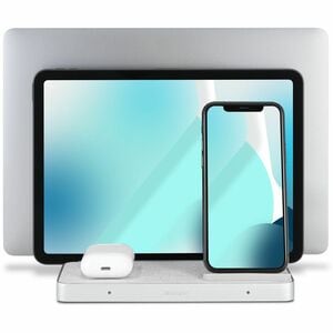 Kensington StudioCaddy Induction Charger - For MacBook, iPad, iPhone, AirPod, Smartwatch - Input connectors: USB - Non-sli
