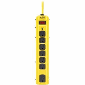 Eaton Tripp Lite Series 7-Outlet Industrial Safety Surge Protector - 4 ft. Cord, 450 Joules, Metal Housing - Industrial, H