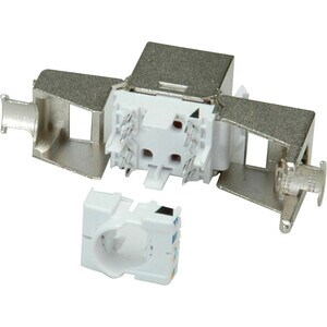 Roline Network Connector - 1 - 1 x 8-pin RJ-45 Network Female - Silver