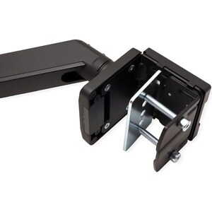 Roline Clamp Mount for LCD Monitor - Black - 1 Display(s) Supported - 15 kg Load Capacity - 75 x 75, 100 x 100 - Aluminium
