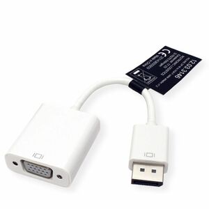 Roline Video Adapter - 1 x DisplayPort 1.2 Digital Audio/Video - Male - 1 x 15-pin D-Sub HD-15 VGA - Female - 1920 x 1200 