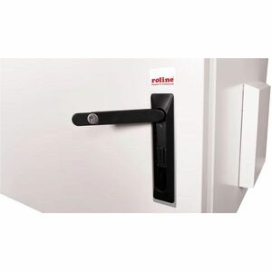 Roline 7U Wall Mountable, Pole Mountable Enclosed Cabinet Rack Cabinet for Networking535 mm Rack Depth - Light Grey - Stee