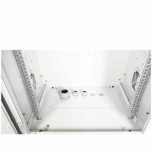 Roline 12U Wall Mountable Enclosed Cabinet Rack Cabinet for Rack535 mm Rack Depth - 482.60 mm Rail Depth - Light Grey - St