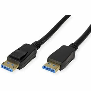 Roline 1.50 m DisplayPort A/V Cable - Cable for Ultrabook, Projector - First End: 1 × DisplayPort 2.0 Digital Audio/Video 