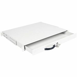 Roline 1U Rack-mountable Rack Shelf for Networking, Server, Enclosure - Light Grey - Steel