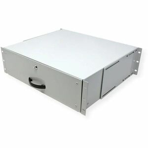 Roline Keyboard Drawer - 3U - 130 mm Height x 485 mm Width x 400 mm Depth - Grey, Light Grey - Steel