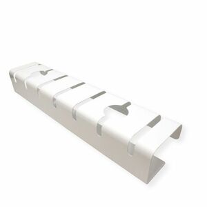 Roline Cable Organizer - White - 2 Piece Pack - Cable Tray - 1.1 m Length - Aluminium