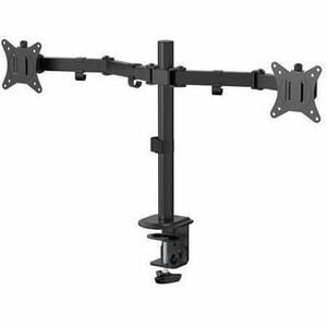 Origin Desk Mount for Monitor, Display - Black - Height Adjustable - 2 Display(s) Supported - 17" (43.18 cm) to 32" (81.28