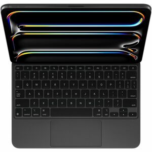 Apple Magic Keyboard/Cover Case for 27.9 cm (11") Apple iPad Pro 11 (2024) Tablet - Black - Aluminium Body