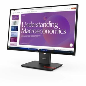 Lenovo ThinkVision T24D-40 24" Class Full HD LED Monitor - 16:9 - Eclipse Black - 60.5 cm (23.8") Viewable - In-plane Swit