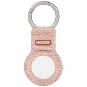 Incase Woolenex AirTag Asset Tracking Tag Holder - 91.4 mm x 40.6 mm x 5.1 mm x - Metal, Polyester - Blush Pink - Key Ring