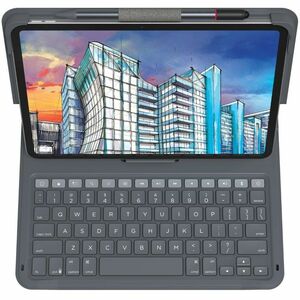 ZAGG Messenger Folio 2 Tastatur/Cover (Folie) für 27,7 cm (10,9 Zoll) Apple iPad (10. Generation) Tablet - Anthrazit