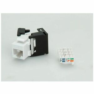 Value Network Connector - 1 x RJ-45 Keystone - Female - White