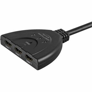 Value Audio/Video Switchbox - Cable - 3840 x 2160 - 4K - 2160p - 3 Input Device - 1 Display - Display, Monitor, Projector 