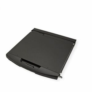 Value LCD Rack Console KVM Switch - Black - 48.3 cm (19") LCD - 1366 x 768 - 1 x USB - 1 x VGA - Keyboard - TouchPad - 12 
