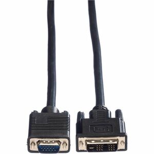 Value 2 m DVI-A/VGA Videokabel - Cable for Monitor, Grafikkarte, Videogerät - Schwarz