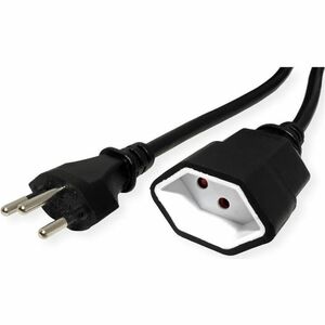 Value Verlängerungskabel - 3 m - Schweiz, Liechtenstein - Typ J / Typ J - 250 V AC / 10 A - Schwarz