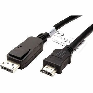 Value 2 m DisplayPort/HDMI AV-Kabel - Cable for Audio-/Video-Gerät, HDTV, Grafikkarte - Unterstützt bis zu1920 x 1080, 192