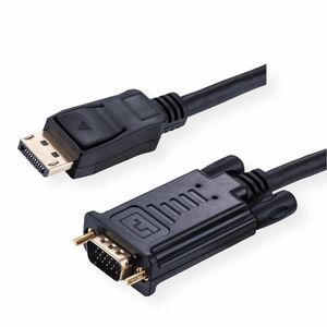 Value 3 m DisplayPort/VGA Videokabel - Cable for Monitor, Grafikkarte, Videogerät - Unterstützt bis zu1080, 1920 x 1080, 1