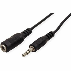 Value 5 m Klinke Audiokabel - Cable for Audiogerät - Verlängerungskabel - Schwarz