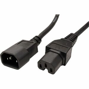 VALUE Netzkabel IEC320/C14 Stecker - C15 Buchse, H05RN-F, schwarz, 1,8 m