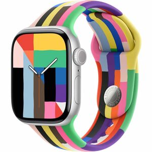 Apple 42mm Pride Edition Sport Band - M/L - Adjustable - Medium (M)/Large (L) - Pin-and-tuck Attachment - Pride Edition - 