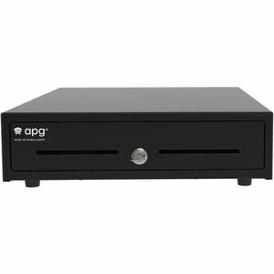 apg Soma ECD350 Cash Drawer - 4 Bill - 8 Coin - 2 Media Slot - Steel - Black - 350 mm Width
