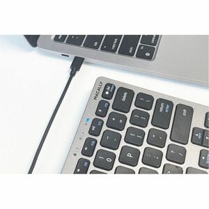 Macally USB C Mac Keyboard - Cable Connectivity - USB Type C Interface - 78 Key(s) - Mac OS - MacBook, iPad, iMac - Mac, P